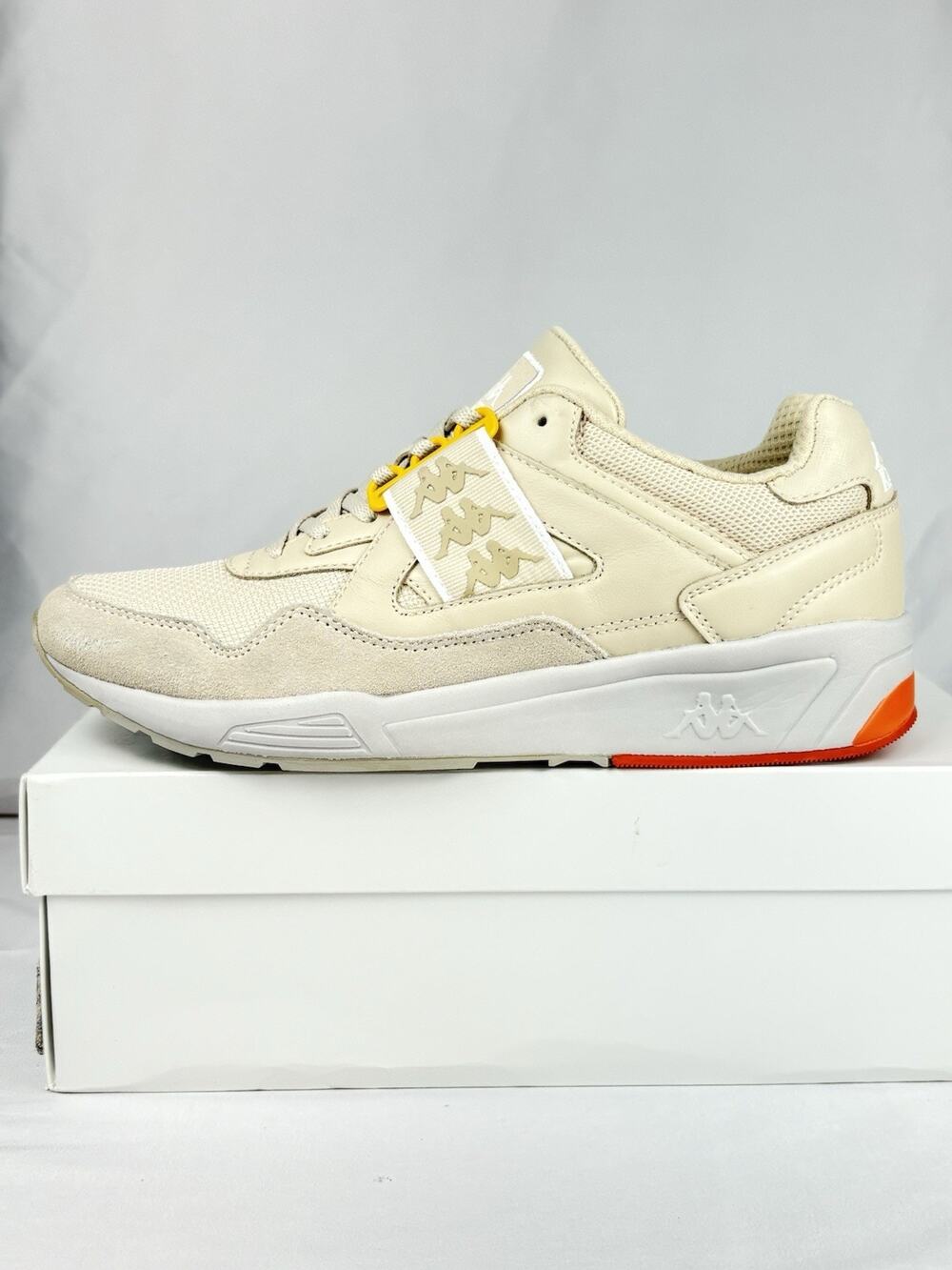 Kappa 222 Banda Barsel 1 3037IS0 Unisex Sneakers Beige-Grey Vapor US 8.5 EU 41.5